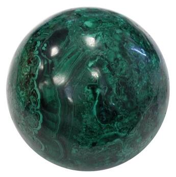 Couverture du livre « Sphere malachite polie - piece de 2 a 2,5 kilo » de  aux éditions Dg-exodif