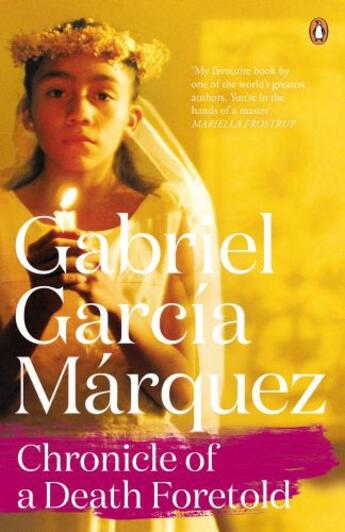 Couverture du livre « Chronicle of a death foretold » de Gabriel Garcia Marquez aux éditions Adult Pbs