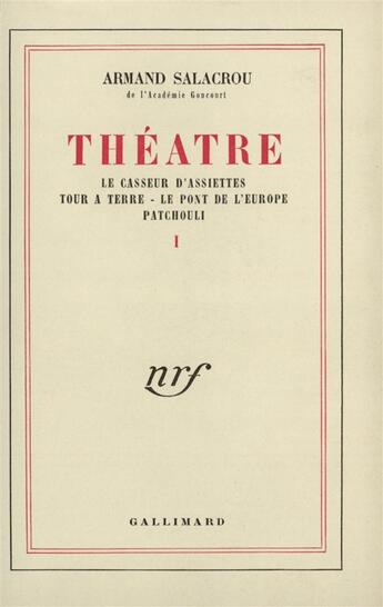 Couverture du livre « Theatre - vol01 » de Armand Salacrou aux éditions Gallimard