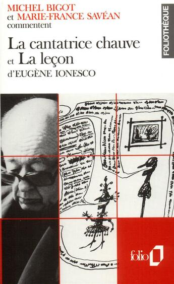 Couverture du livre « La cantatrice chauve et la lecon d'eugene ionesco (essai et dossier) » de Savean/Bigot aux éditions Folio