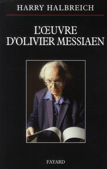 Couverture du livre « L'oeuvre d'Olivier Messiaen » de Halbreich-H aux éditions Fayard