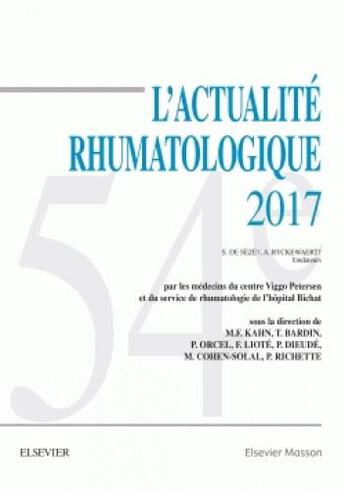 Couverture du livre « L'actualité rhumatologique (édition 2017) » de  aux éditions Elsevier-masson