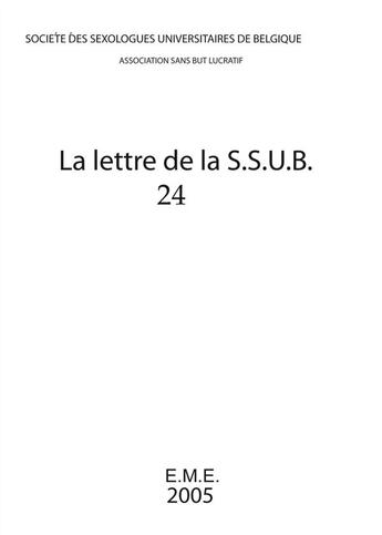 Couverture du livre « Lettre de la S.S.U.B. 24 » de  aux éditions Eme Editions