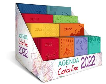 Couverture du livre « Display 44 agendas 2022 color line » de  aux éditions Cartotheque