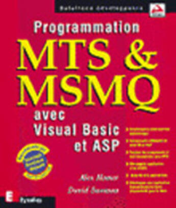 Couverture du livre « Programmation Mts Et Msmq Avec Visual Basic Et Asp » de Alex Homer aux éditions Eyrolles