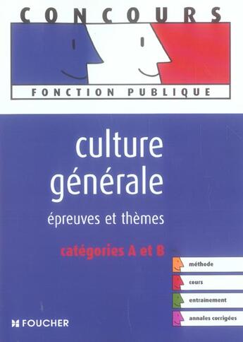 Couverture du livre « Culture Generale » de Thierry Marquetty aux éditions Foucher