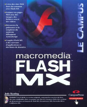 Couverture du livre « Macromedia Flash Mx » de Jody Keating aux éditions Campuspress