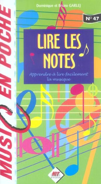 Couverture du livre « Lire les notes » de Garlej aux éditions Hit Diffusion