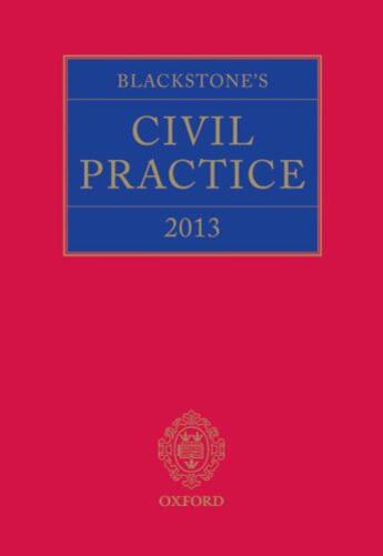 Couverture du livre « Blackstone's Civil Practice 2013 » de Prof Stuart Sime aux éditions Oup Oxford