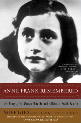 Couverture du livre « Anne Frank Remembered » de Gies Miep aux éditions Simon & Schuster