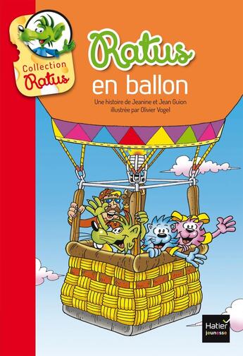 Couverture du livre « Ratus en ballon » de Jeanine Guion et Jean Guion et Olivier Vogel aux éditions Hatier