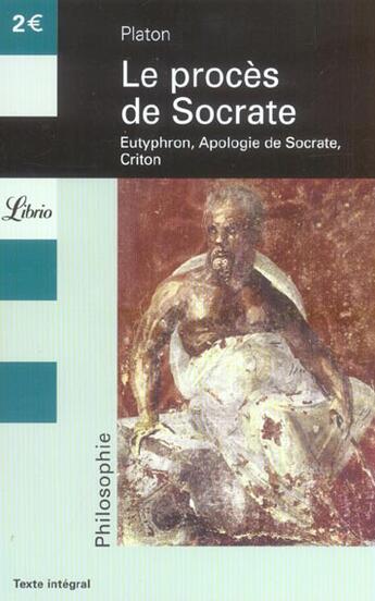 Couverture du livre « LE PROCES DE SOCRATE » de Platon aux éditions J'ai Lu