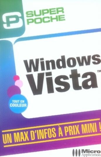 Couverture du livre « Windows vista » de Jean-Georges Saury et Sylvain Caicoya aux éditions Micro Application