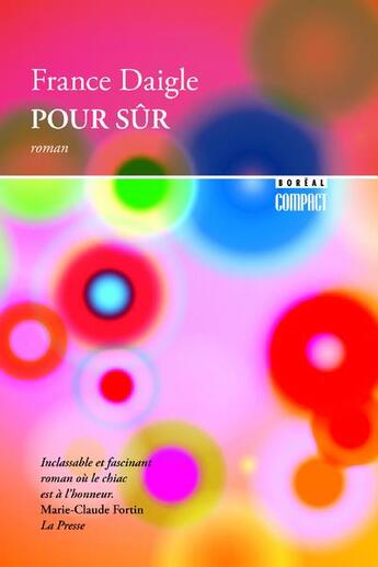 Couverture du livre « Pour sûr » de Daigle France aux éditions Boreal