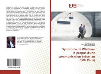 Couverture du livre « Syndrome de Whitaker (à propos d'une communication brève au CMH Paris) » de El Sidibe aux éditions Editions Universitaires Europeennes