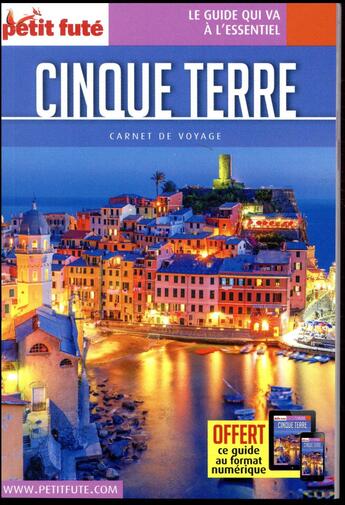 Couverture du livre « GUIDE PETIT FUTE ; CARNETS DE VOYAGE ; cinqueterre (édition 2018) » de  aux éditions Le Petit Fute