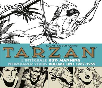 Couverture du livre « Tarzan - newspaper strips : Intégrale vol.1 : 1967-1969 » de Edgar Rice Burroughs et Russ Manning aux éditions Graph Zeppelin