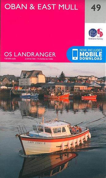 Couverture du livre « Oban & east mull 1/50 000 » de  aux éditions Ordnance Survey