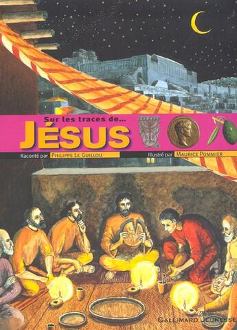 Couverture du livre « Jésus » de Maurice Pommier et Philippe Le Guillou aux éditions Gallimard-jeunesse