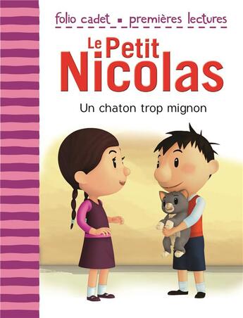 Couverture du livre « Le petit Nicolas Tome 13 : un chaton trop mignon » de Emmanuelle Lepetit aux éditions Gallimard-jeunesse