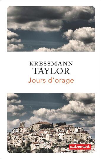 Couverture du livre « Jours d'orage » de Taylor Kressmann aux éditions Autrement