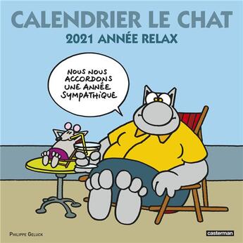 Couverture du livre « Le chat ; calendrier (édition 2021) » de Philippe Geluck aux éditions Casterman