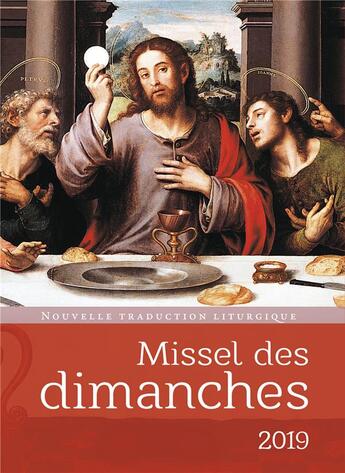 Couverture du livre « Missel des dimanches (édition 2019) » de  aux éditions Cerf