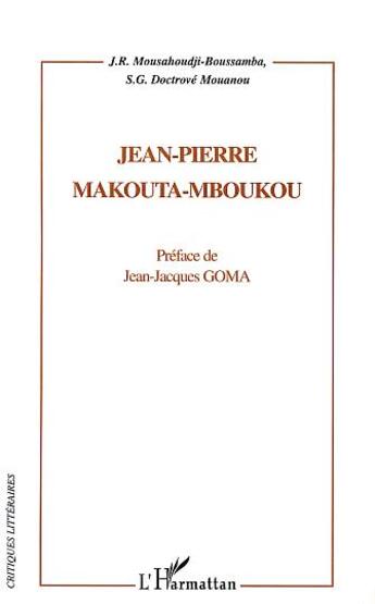 Couverture du livre « Jean-pierre makouta-mboukou » de  aux éditions L'harmattan