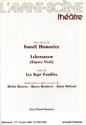 Couverture du livre « Lebensraum » de Israel Horovitz aux éditions Avant-scene Theatre