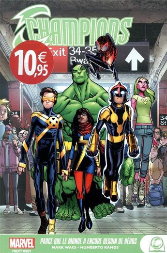 Couverture du livre « Champions » de Mark Waid et Humberto Ramos aux éditions Panini