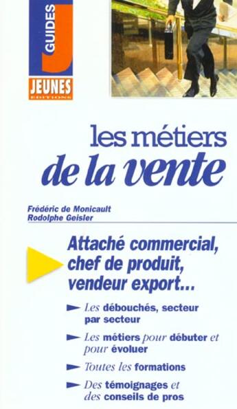 Couverture du livre « Les metiers de la vente » de Monicault/Geisler aux éditions Studyrama