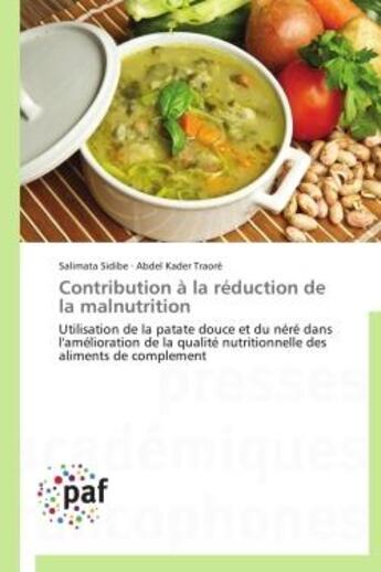 Couverture du livre « Contribution à la réduction de la malnutrition » de  aux éditions Presses Academiques Francophones