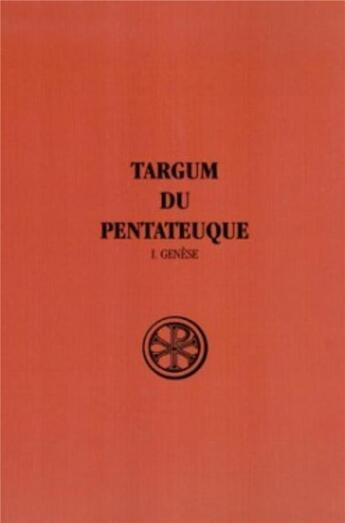 Couverture du livre « Targum du pentateuque » de  aux éditions Cerf