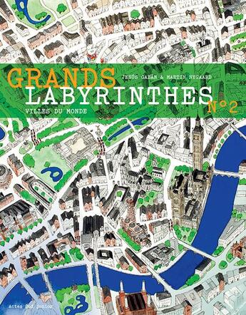 Couverture du livre « Grands labyrinthes t.2 ; villes du monde » de Martin Nygaard et Jesus Gaban aux éditions Actes Sud Junior