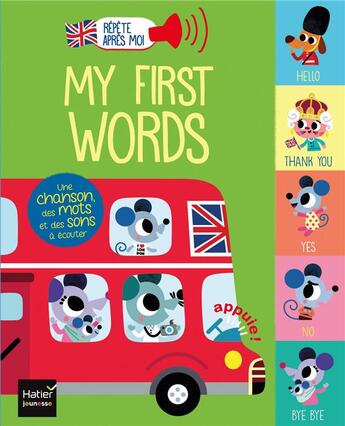 Couverture du livre « My first words » de Tiago Americo et Madeleine Deny et Morgane Raoux aux éditions Hatier