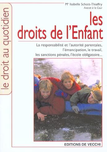 Couverture du livre « Les droits de l'enfants » de Thieffry aux éditions De Vecchi