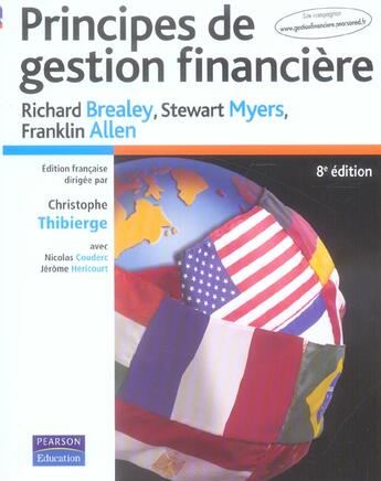 Couverture du livre « Principes de gestion financiere 8e edition » de Brealey/Myers/Allen aux éditions Pearson