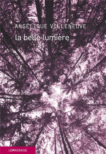 Couverture du livre « La belle lumière » de Angelique Villeneuve aux éditions Le Passage