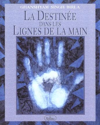 Couverture du livre « La destinée dans les lignes de la main » de Ghanshyam Singh Birla aux éditions Dangles