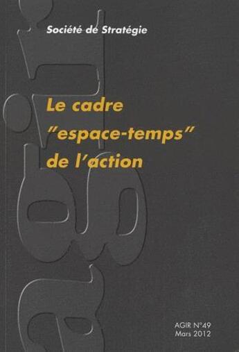 Couverture du livre « REVUE AGIR T.49 ; le cadre 