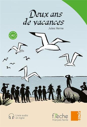 Couverture du livre « Deux ans de vacances » de Jules Verne et Michele Standjofski aux éditions Samir