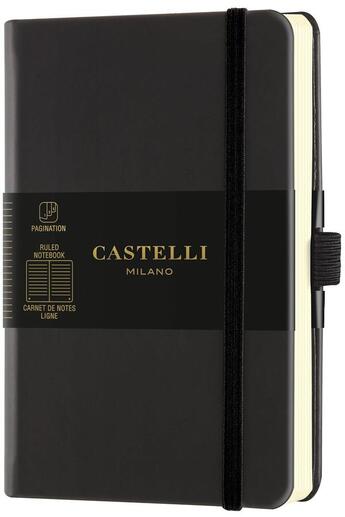 Couverture du livre « Carnet aquarela poche ligne noir sepia » de Castelli aux éditions Castelli Milano