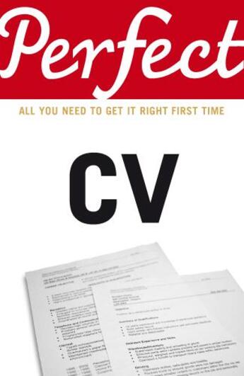 Couverture du livre « Perfect CV » de Max Eggert aux éditions Random House Digital