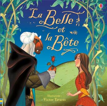 Couverture du livre « La Belle et la Bête » de Victor Tavares et Louie Stowell aux éditions Usborne