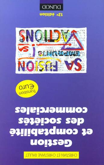 Couverture du livre « Gestion Et Comptabilite Des Societes Commerciales » de Christian Raulet et Christiane Raulet aux éditions Dunod