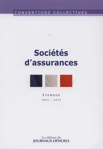 Couverture du livre « Sociétés d'assurance (8e édition) » de  aux éditions Direction Des Journaux Officiels