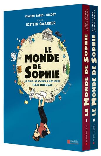 Couverture du livre « Le monde de Sophie Tomes 1 et 2 » de Vincent Zabus et Nicoby et Jostein Gaarder aux éditions Albin Michel