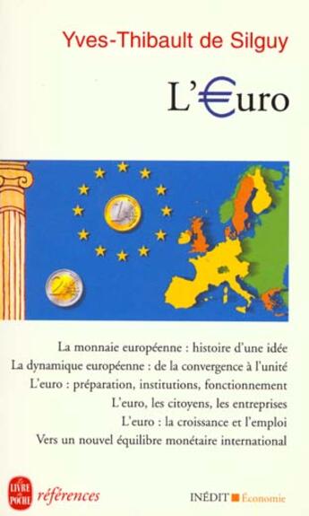 Couverture du livre « L'euro » de De Silguy-Y.T aux éditions Le Livre De Poche