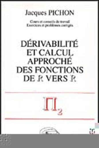 Couverture du livre « Derivabilite » de Jacques Pichon aux éditions Ellipses