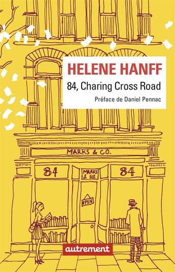 Couverture du livre « 84, charing cross road » de Hanff/Pennac aux éditions Autrement